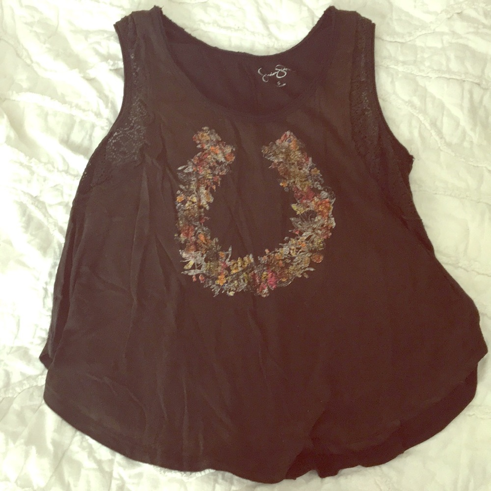 Floral Horseshoe Tank